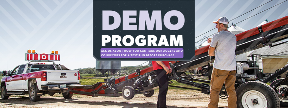 ID: Ask us about how you can take one of our augers or conveyors for a test run before buying